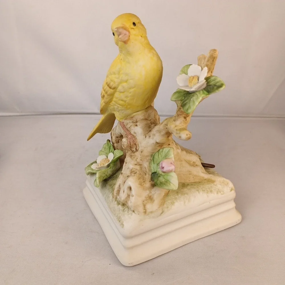 Vintage Gorham Japan Yellow Canary Music Box Tune 